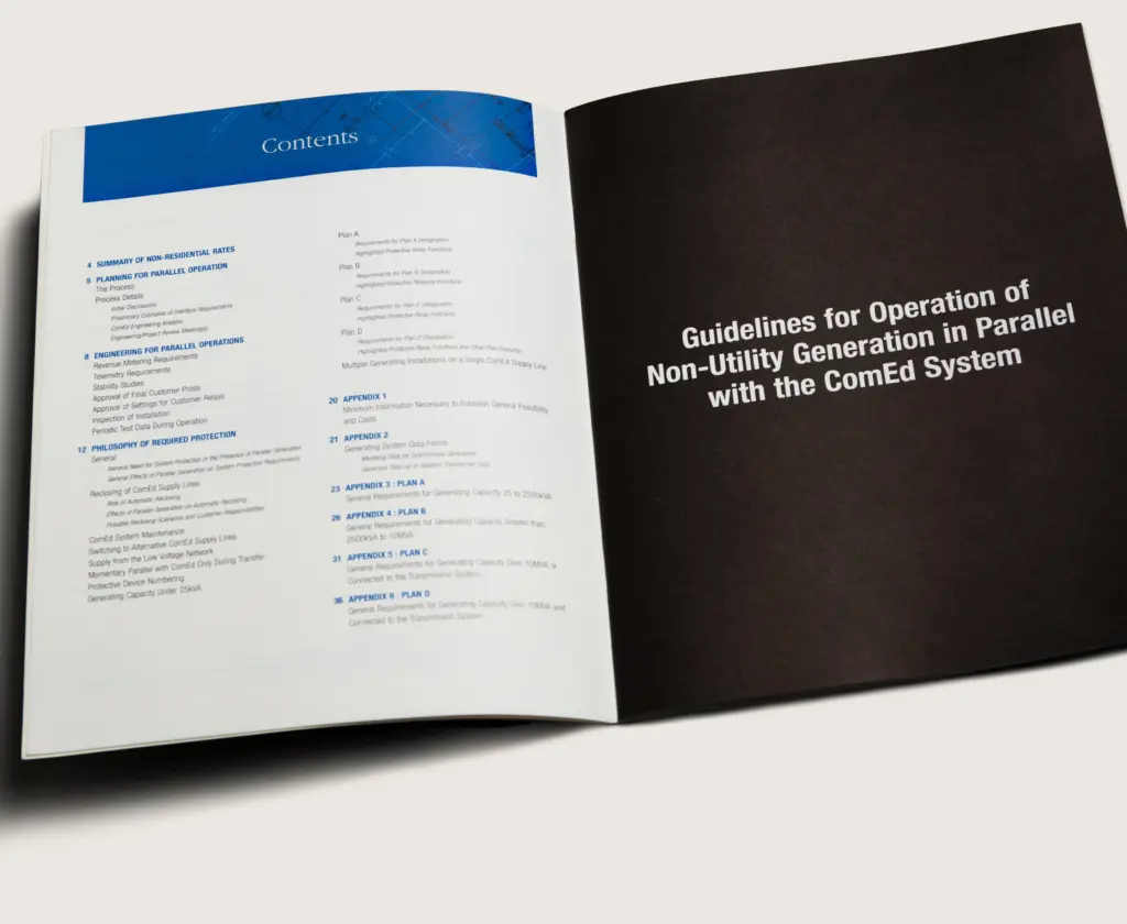 detail of contents / opening page spread