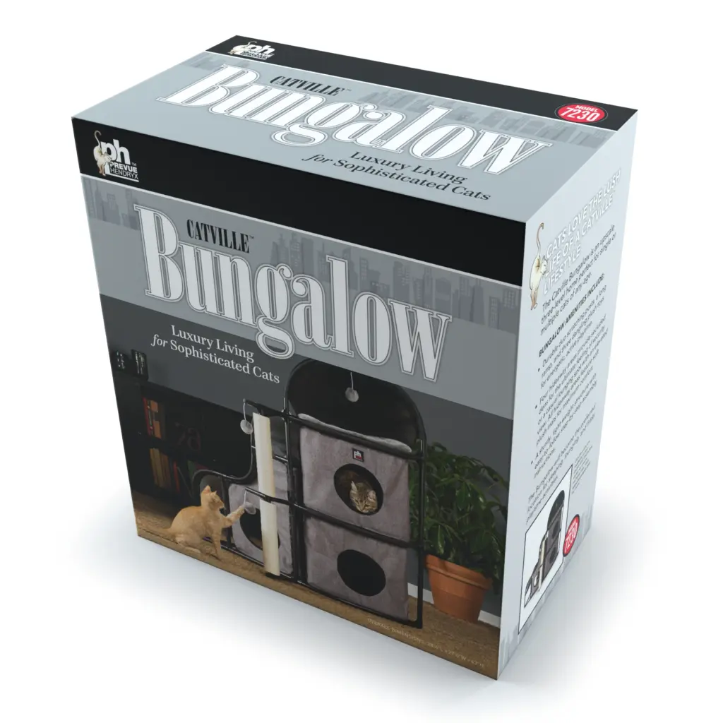 Catville Bungalow retail packaging -vertical display