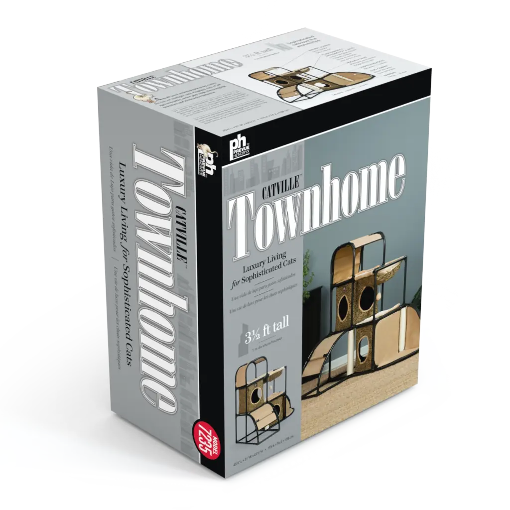 Catville Townhome retail packaging -vertical display