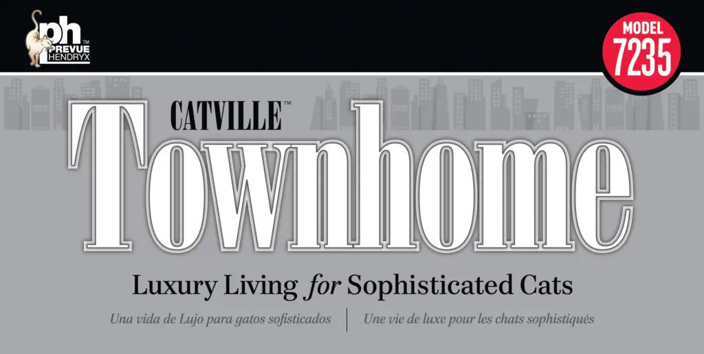 Catville Tower retail packaging -lid top panel