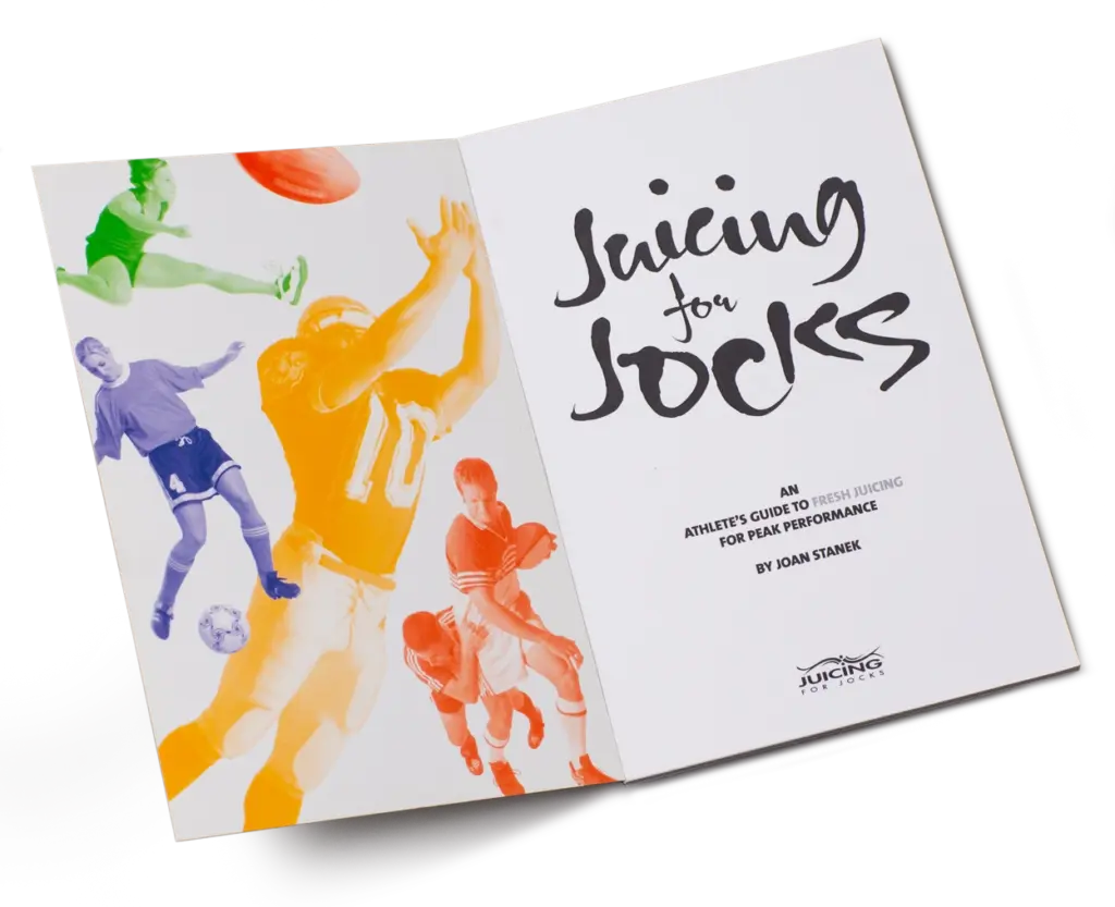 Juicing for Jocks inside cover spread