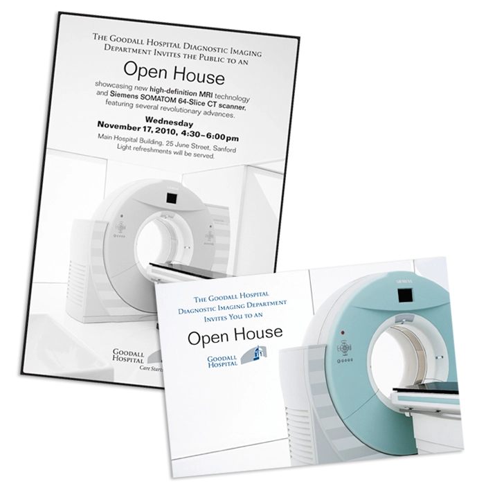 Goodall Hospital - Open House invites - 64-Slice CT Scanner