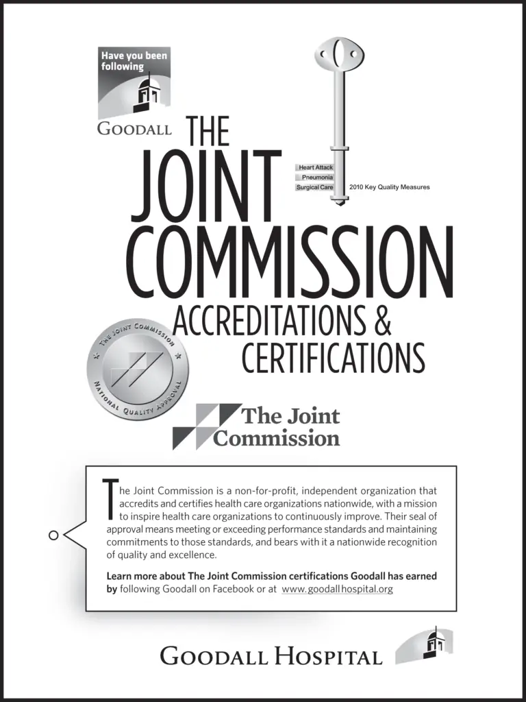Goodall Hospital - "The Joint Commission" newspaper ad