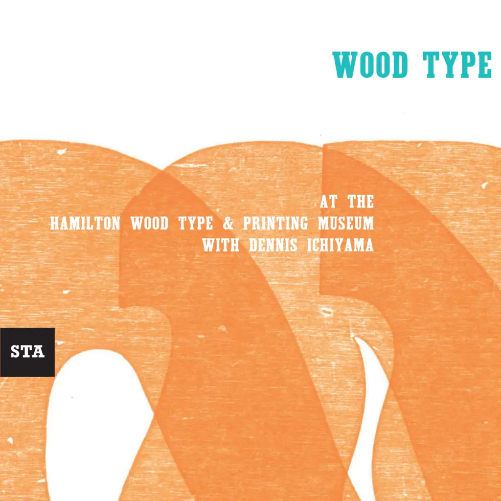 Wood Type Printing Workshop poster detail