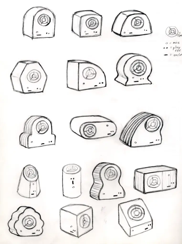 Mimic Me - product sketches