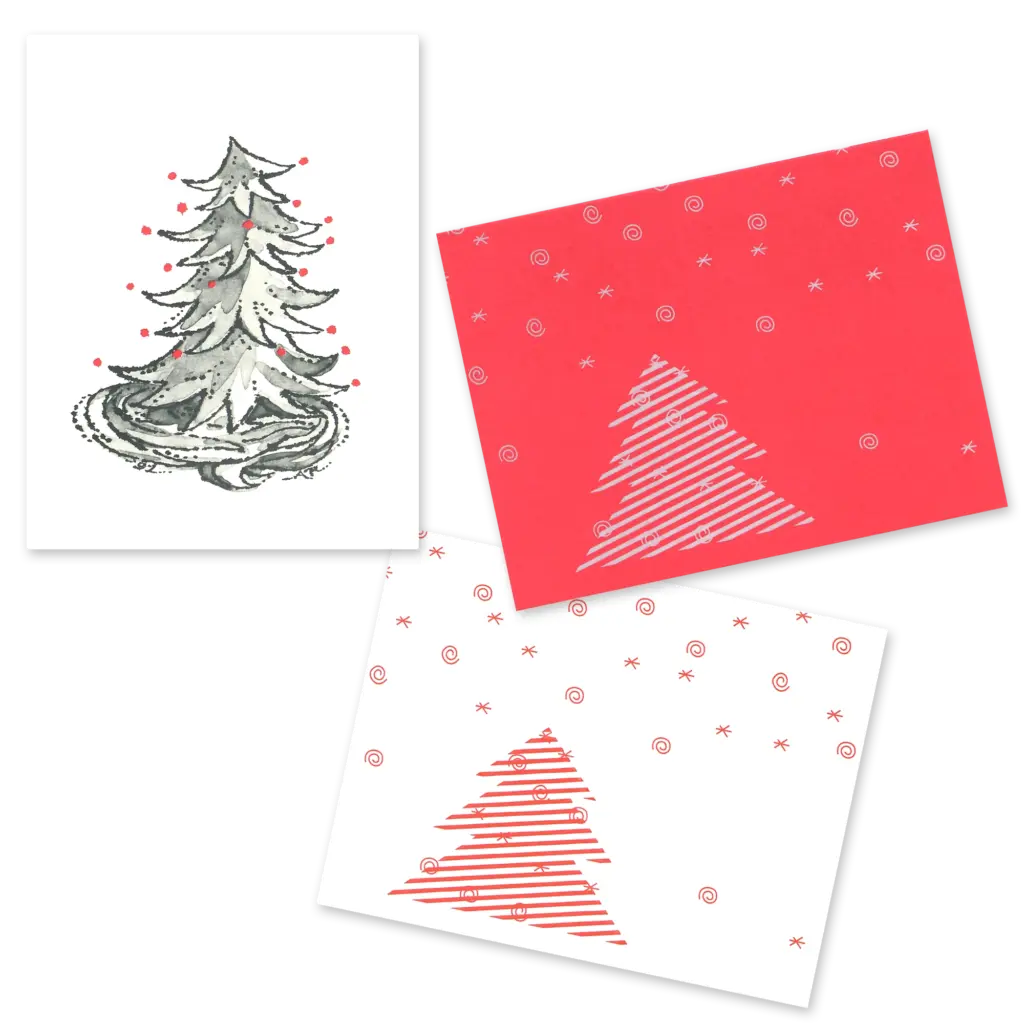 Christmas cards, 1991, 1992